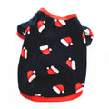 Dog Christmas Clothing Optional Classic Pattern Christmas Hat Ginger Cake Autumn And Winter Pullover Fluffy Jacket Warm Hoodie null