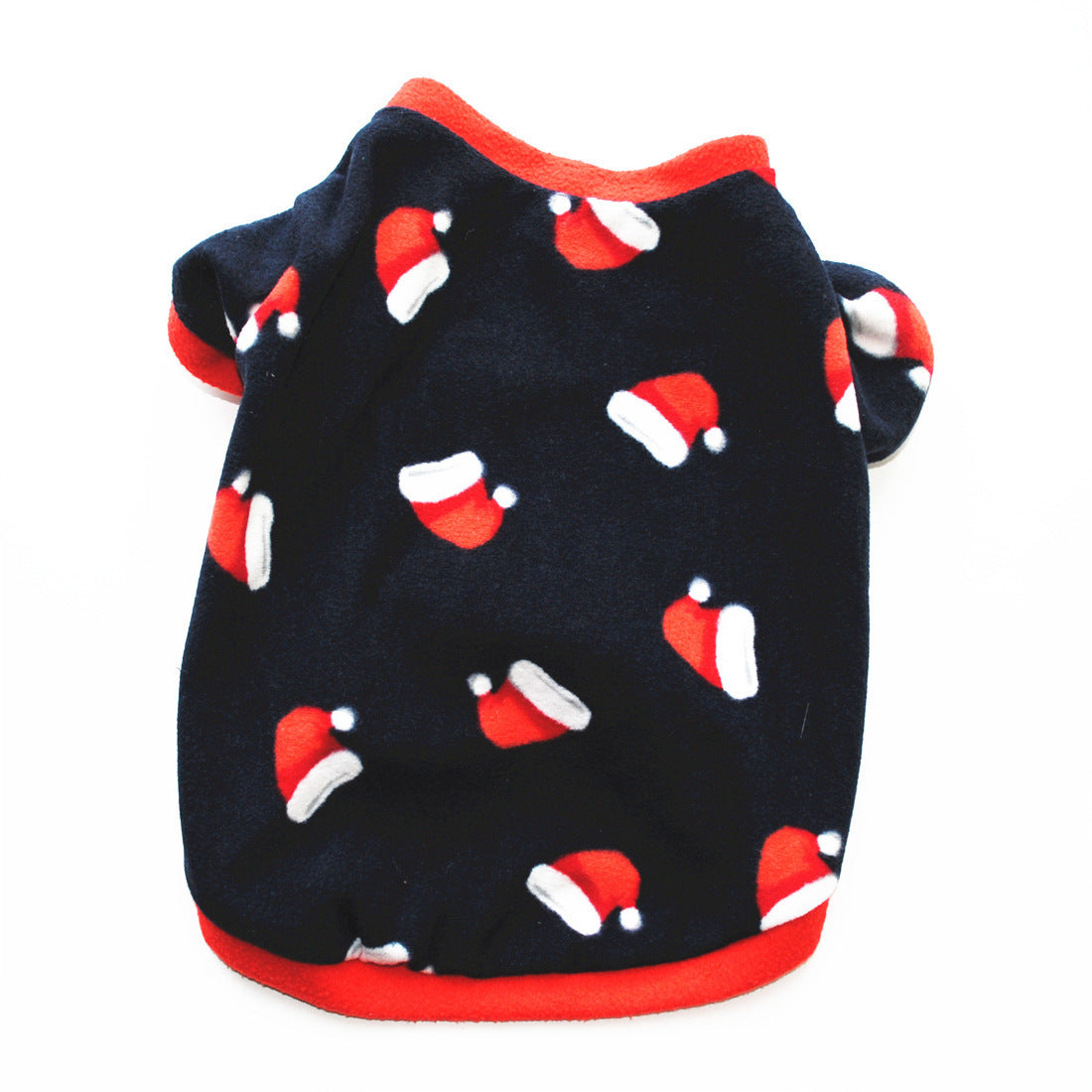 Dog Christmas Clothing Optional Classic Pattern Christmas Hat Ginger Cake Autumn And Winter Pullover Fluffy Jacket Warm Hoodie null