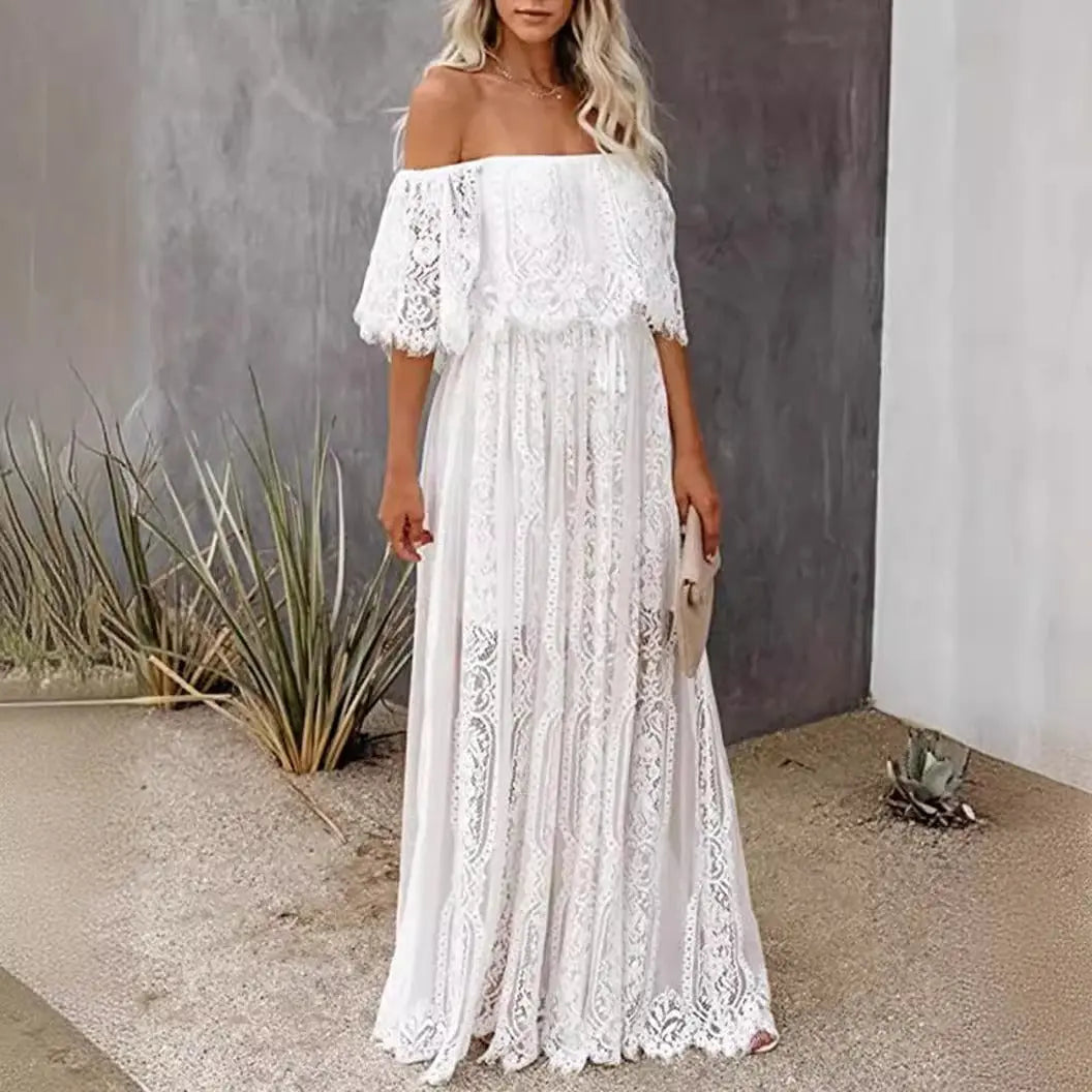 Bohemian Style Lace Long Dress