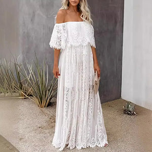 Bohemian Style Lace Long Dress