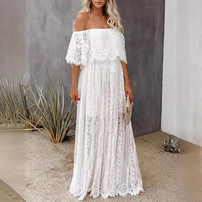 Bohemian Style Lace Long Dress