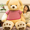 Large oversized teddy bear stuffed toy, soft plush big bear doll perfect for cuddling and decorative display.