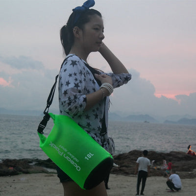 Spot beach bag anti water bucket bag PVC waterproofing bag drifting waterproof bag swimming bag outdoor sports bag null