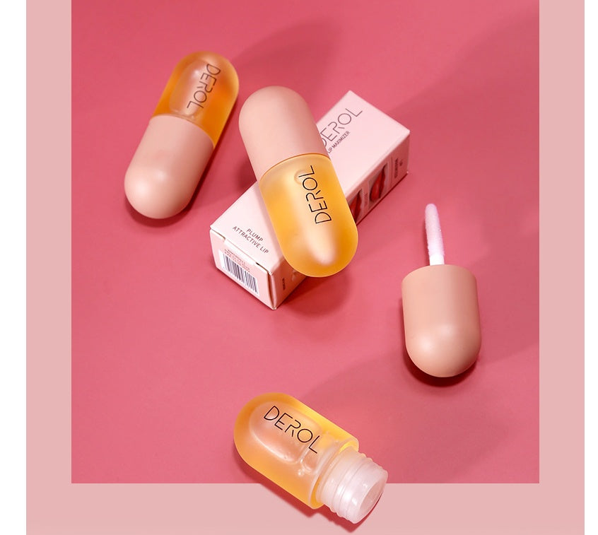 Day Night Instant Volume Lip Plumper Oil Clear Lasting Nourishing Repairing Reduce Lip Fine Line Care Lip Beauty Cosmetic null