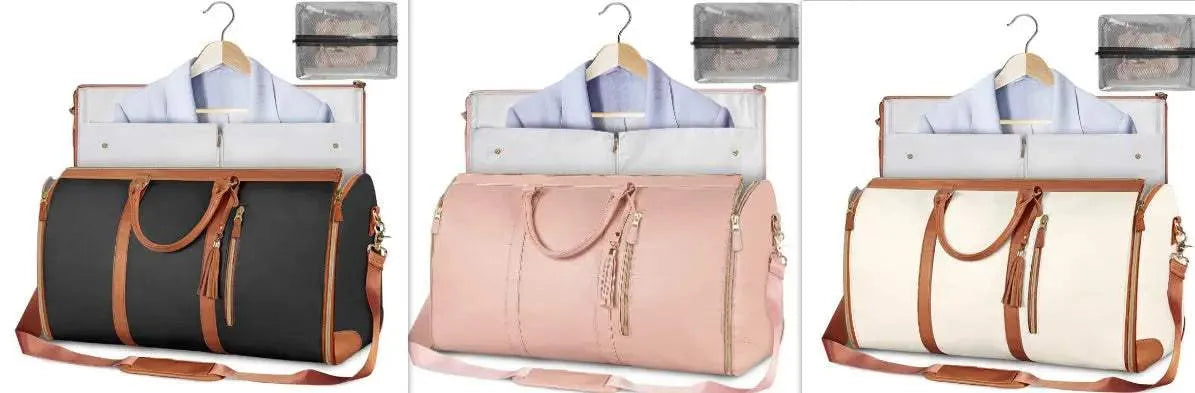 Large Capacity Travel Duffle Bag Women's Handbag Folding Suit Bag Waterproof Clothes Totes null