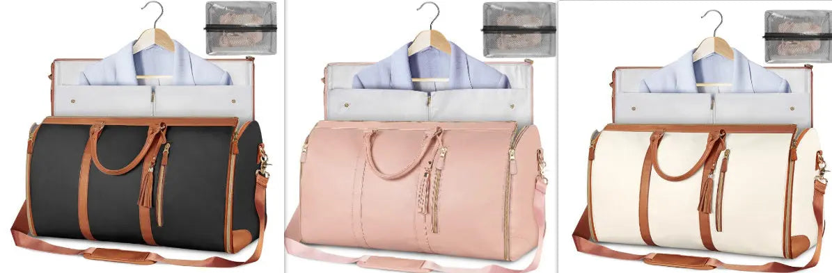 Large Capacity Travel Duffle Bag Women's Handbag Folding Suit Bag Waterproof Clothes Totes null