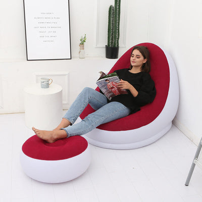Lazy Bean Bag with Inflatable Folding Sofa null