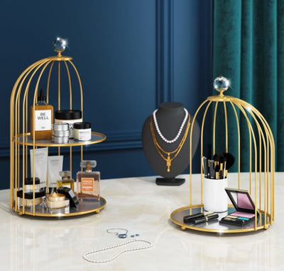 Dressing table perfume rack null
