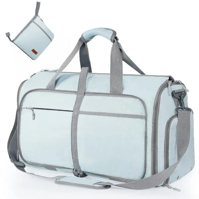 Large Capacity Travel Duffle Bag Women's Handbag Folding Suit Bag Waterproof Clothes Totes null