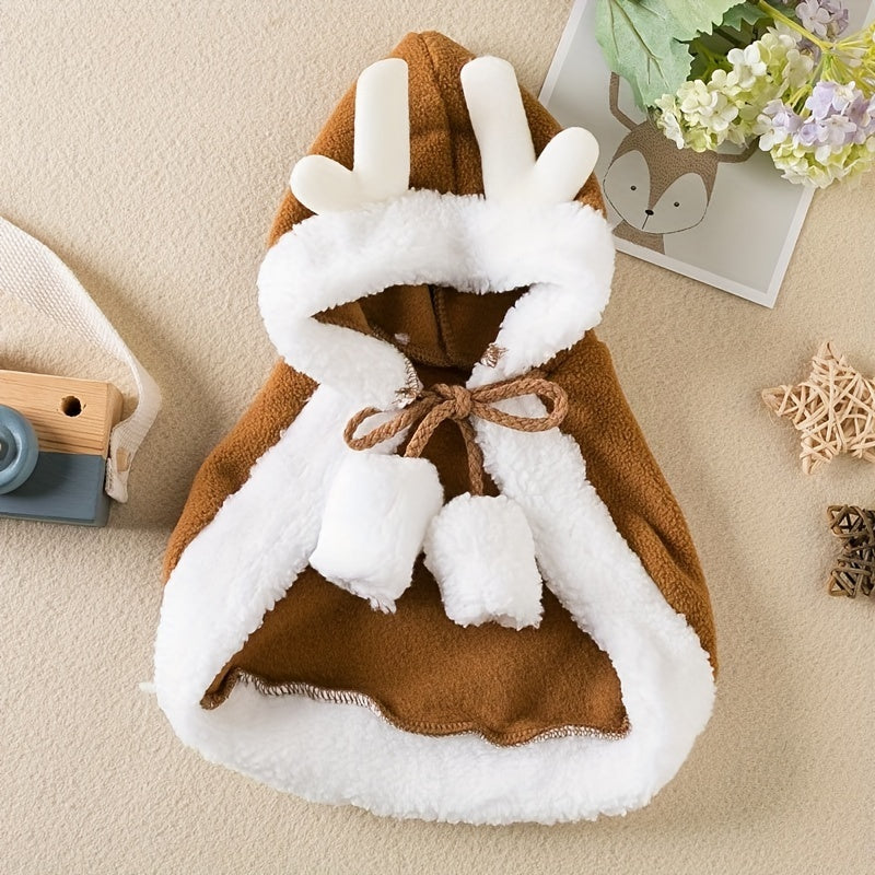 Cat Christmas Outfits, Dog Cat Santa Claus Outfit, Soft And Thick Xmas Cape With Hat, Christmas Cat Dog Costume Pet Cape, Cat Christmas Costumes For Cats, Medium Cat Cape For Cats null