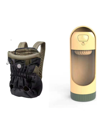 Pet Carrier Backpack Outdoor Travel Mesh Breathable Shoulder Bags null