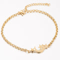 Stainless steel Xingyue bracelet featuring a sleek, modern design with polished links, ideal for stylish wrist accessories.