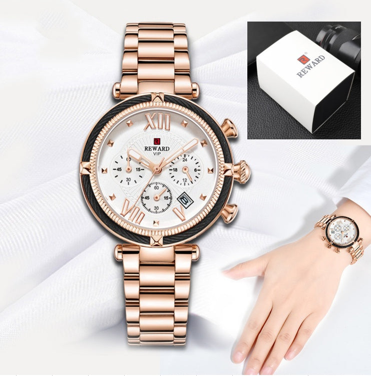 REWARD six-pin waterproof quartz watch