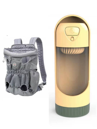 Pet Carrier Backpack Outdoor Travel Mesh Breathable Shoulder Bags null