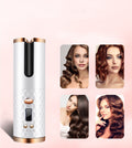 Rechargeable Automatic Hair Curler Women Portable Hair Curling Iron LCD Display Ceramic Curly Rotating Curling Wave Styer null
