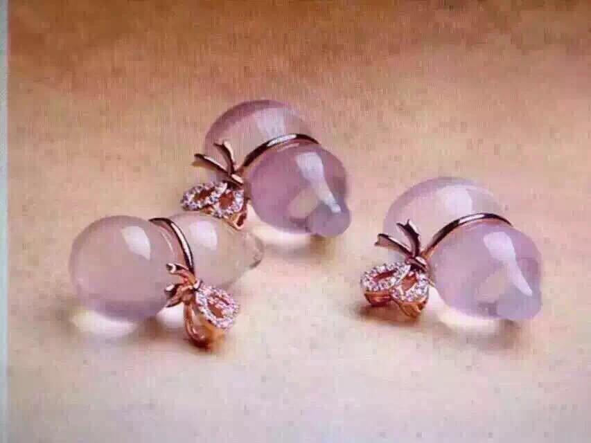 18K Rose Gold Plated Gourd Charm