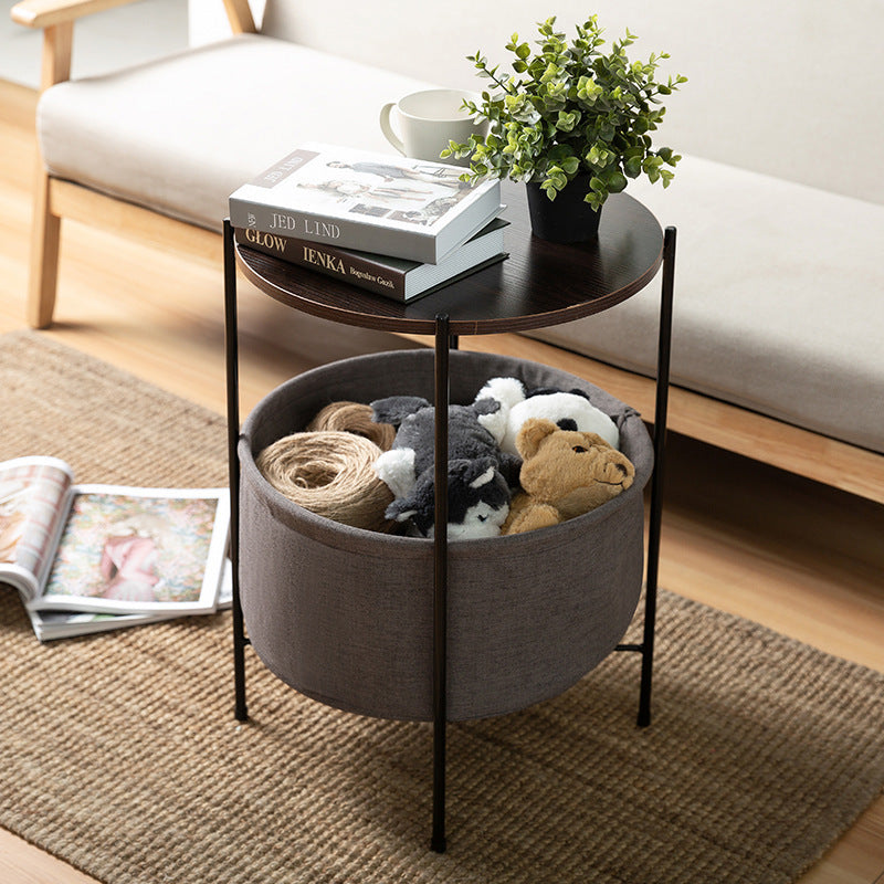 Small Apartment Round Table Living Room Bedroom Corner Bedside Table null