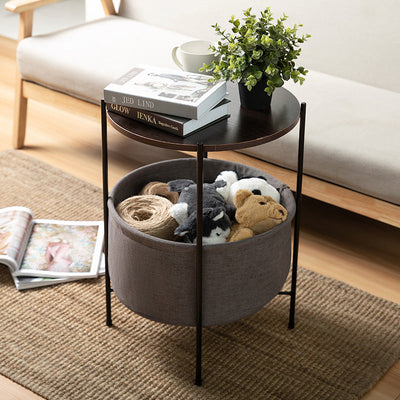 Small Apartment Round Table Living Room Bedroom Corner Bedside Table null