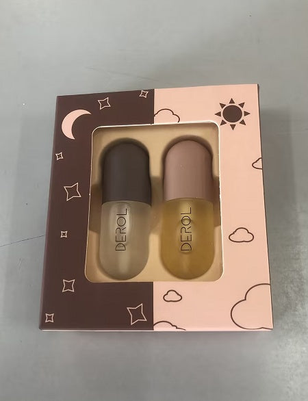 Day Night Instant Volume Lip Plumper Oil Clear Lasting Nourishing Repairing Reduce Lip Fine Line Care Lip Beauty Cosmetic null