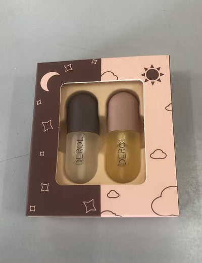 Day Night Instant Volume Lip Plumper Oil Clear Lasting Nourishing Repairing Reduce Lip Fine Line Care Lip Beauty Cosmetic null