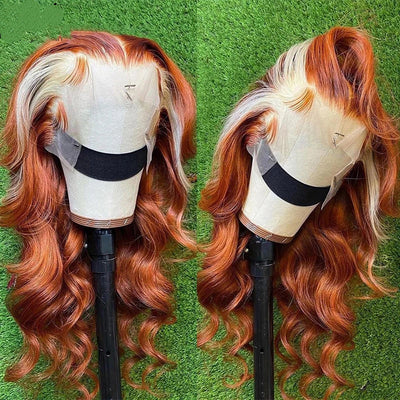 4X4 Human Hair Wig Head Cover Highlights 613 null