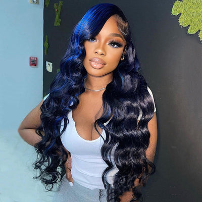 Highlight Body Wave Human Hair Lace Front Wig null