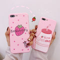 Strawberry milk phone case null