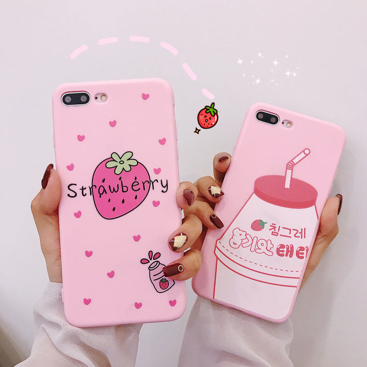 Strawberry milk phone case null