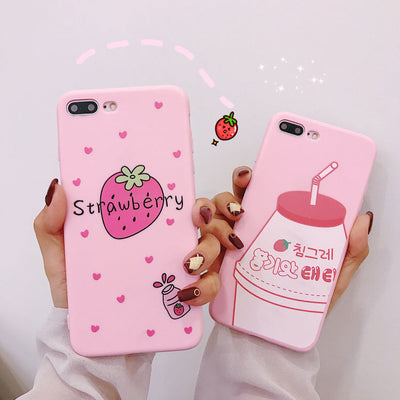 Strawberry milk phone case null