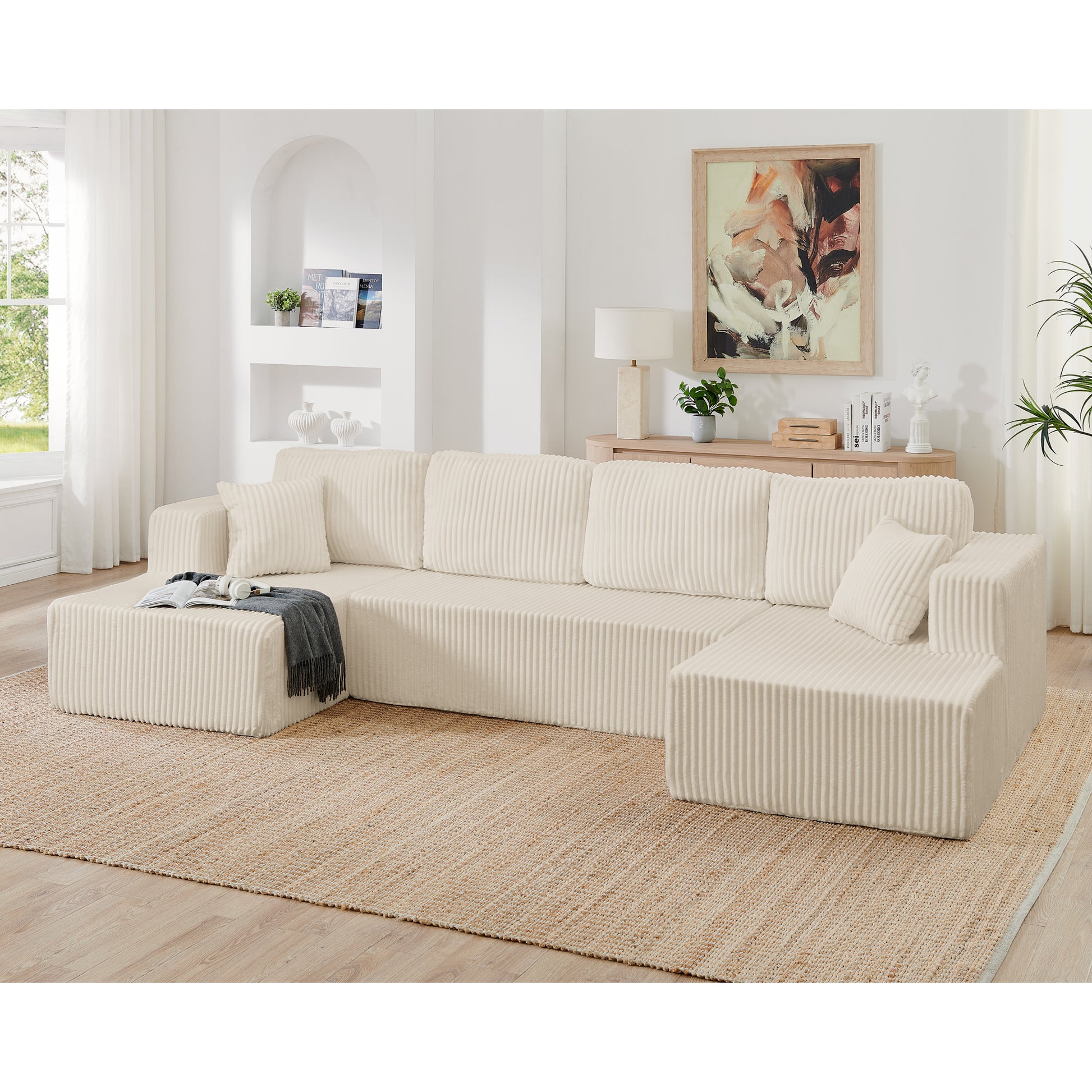 Modular U-Shaped Sectional Sofa - Morderncharm store
