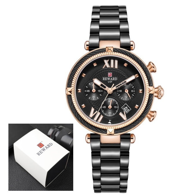 REWARD six-pin waterproof quartz watch