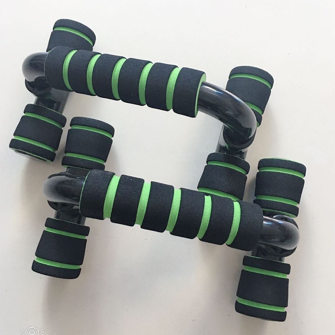 H-shaped Push-up Stand Sponge Hand Grip ABS Fitness Chest Training Grip Bar Fitness Exercise Trainer null