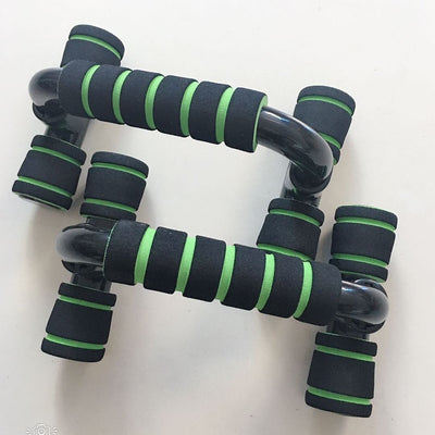 H-shaped Push-up Stand Sponge Hand Grip ABS Fitness Chest Training Grip Bar Fitness Exercise Trainer null