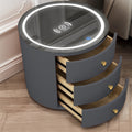 Round Bedside Table Intelligent Multi-function Audio Cabinet null