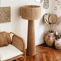 Bedroom Retro Bedside Hand-woven Rattan Table Lamp - Morderncharm store