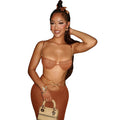 See-through Bikini Skirt Suit For Women null