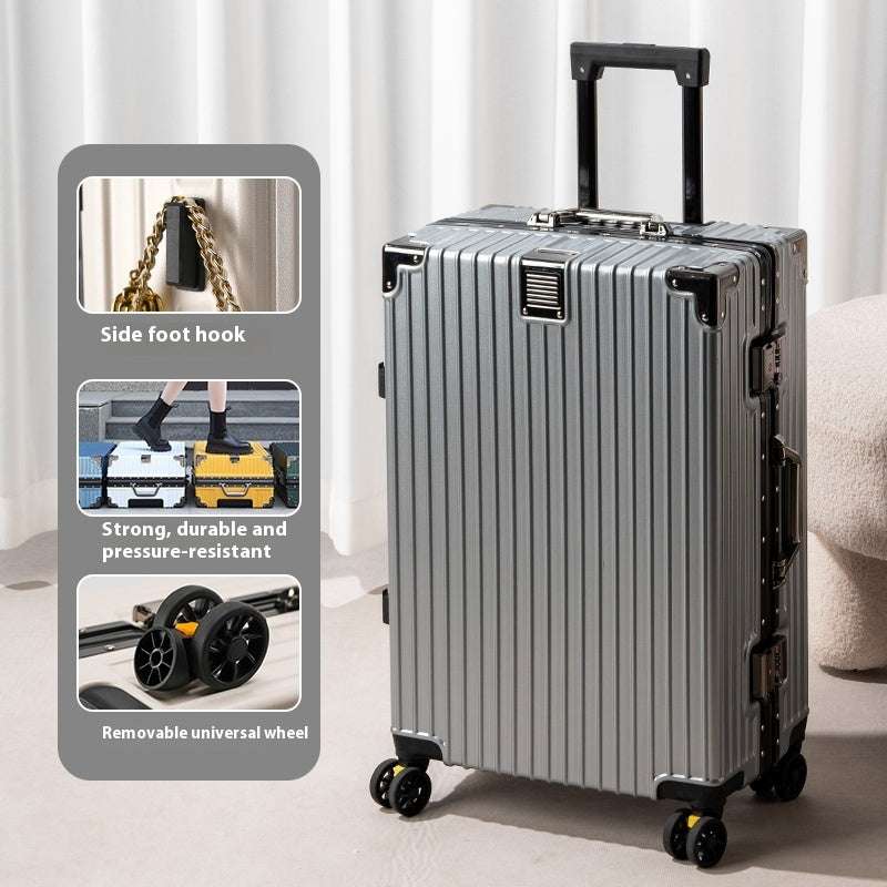 Suitcase Large Capacity Aluminium Frame Luggage null