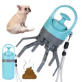 Portable Lightweight Dog Pooper Scooper With Built-in Poop Bag Dispenser Eight-claw Shovel For Pet Toilet Picker Pet Products null