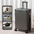 Suitcase Large Capacity Aluminium Frame Luggage null