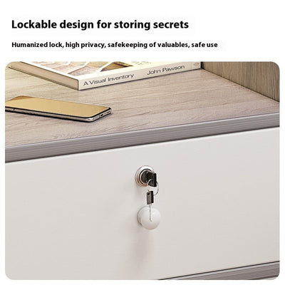 Bedside Table Modern Minimalist Small Storage Shelves null