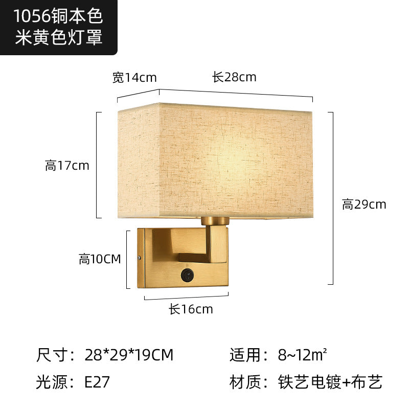 Wall Lamp With Bedroom Bedside Wall Lamp Simple Home Design - Morderncharm store