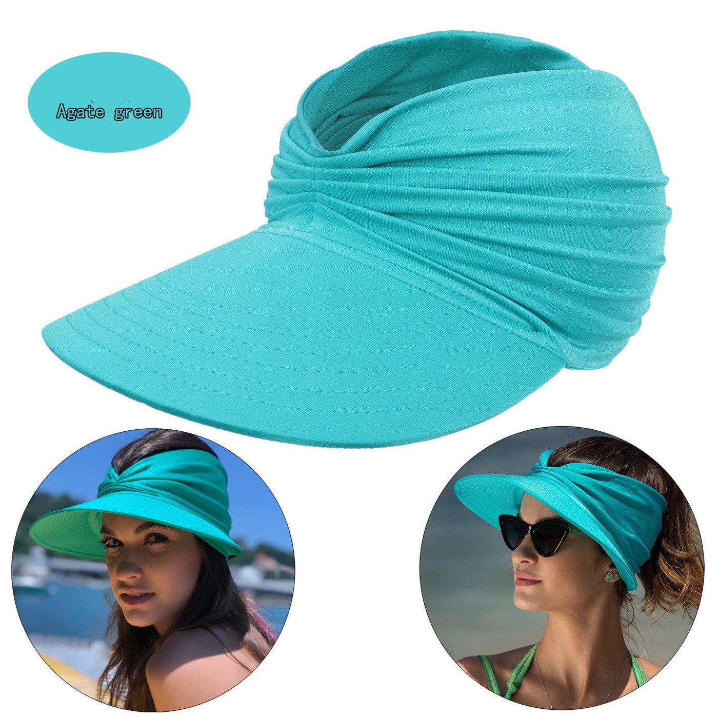 Women's New Empty Top Sunscreen Sports Beach Sun Hat null