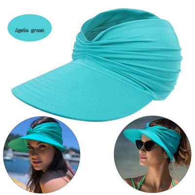 Women's New Empty Top Sunscreen Sports Beach Sun Hat null
