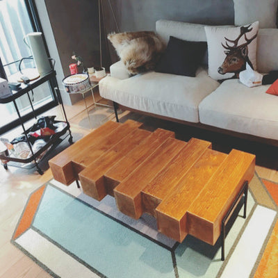 Nordic Coffee Table Solid Wood Creative Simple Living Room Table null