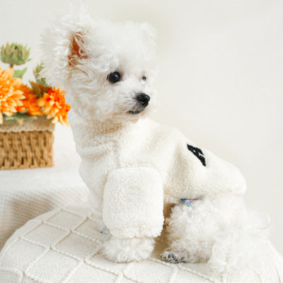 Pet Ring Dog Cat Clothes Autumn And Winter New Warm Zipper Coat null