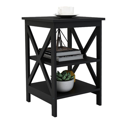 Sofa Small Coffee Table X-type Three-layer Partition Storage Side Table null