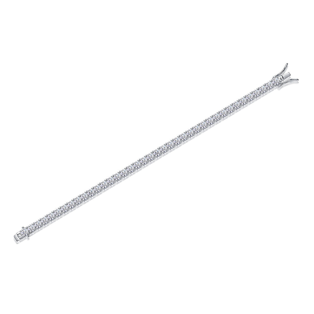 Classic Round Cut Moissanite Tennis Bracelet