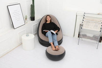 Lazy Bean Bag with Inflatable Folding Sofa null