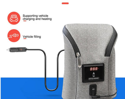 Car USB Baby Bottle Warmer Portable Travel Breast Milk Warmer null