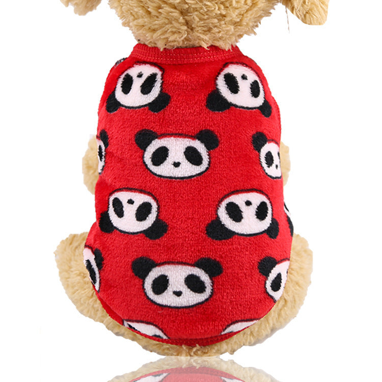 Flannel warm pet clothes null
